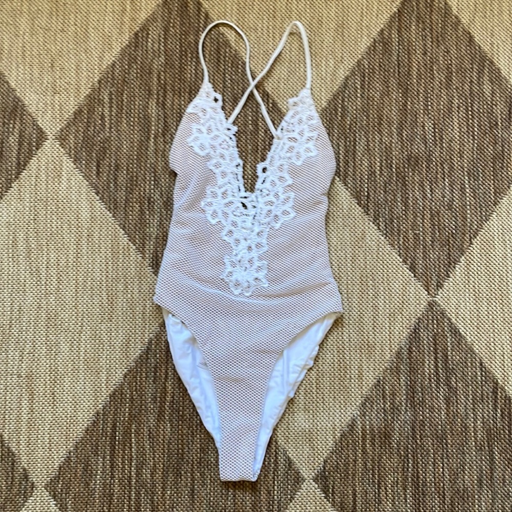 Blue Life One Piece Bathing Suit